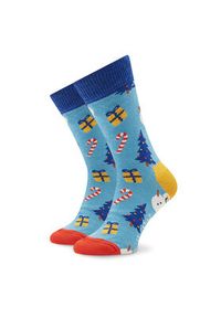 Happy-Socks - Happy Socks Zestaw 2 par wysokich skarpet dziecięcych XKHLD02-0200 Kolorowy. Materiał: materiał, bawełna. Wzór: kolorowy #2