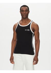 Karl Kani Tank top Ellipse 60310051 Czarny Slim Fit. Kolor: czarny. Materiał: bawełna