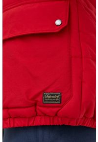 Superdry kurtka męska kolor czerwony zimowa. Okazja: na co dzień. Kolor: czerwony. Materiał: materiał. Sezon: zima. Styl: casual #5