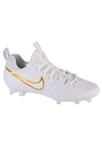 Nike - Buty piłkarskie korki męskie, Huarache 9 Varsity Lax FG. Kolor: biały. Materiał: materiał, syntetyk, tkanina. Model: Nike Huarache. Sport: piłka nożna