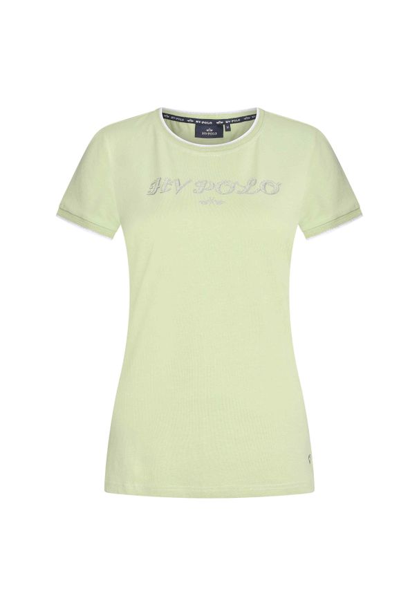 HV POLO - Koszulka damska HV Polo Heather. Typ kołnierza: polo. Kolor: żółty, wielokolorowy, zielony