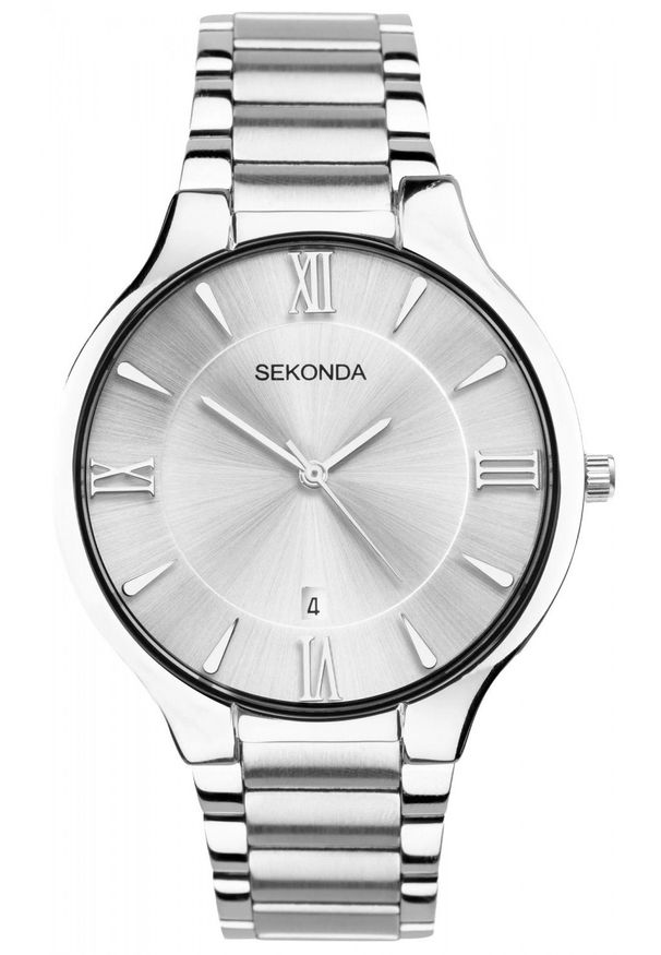 Zegarek męski Sekonda 1915 srebrny. Kolor: srebrny
