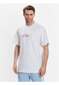 Ellesse T-Shirt Monda SHR17642 Biały Regular Fit. Kolor: biały. Materiał: bawełna