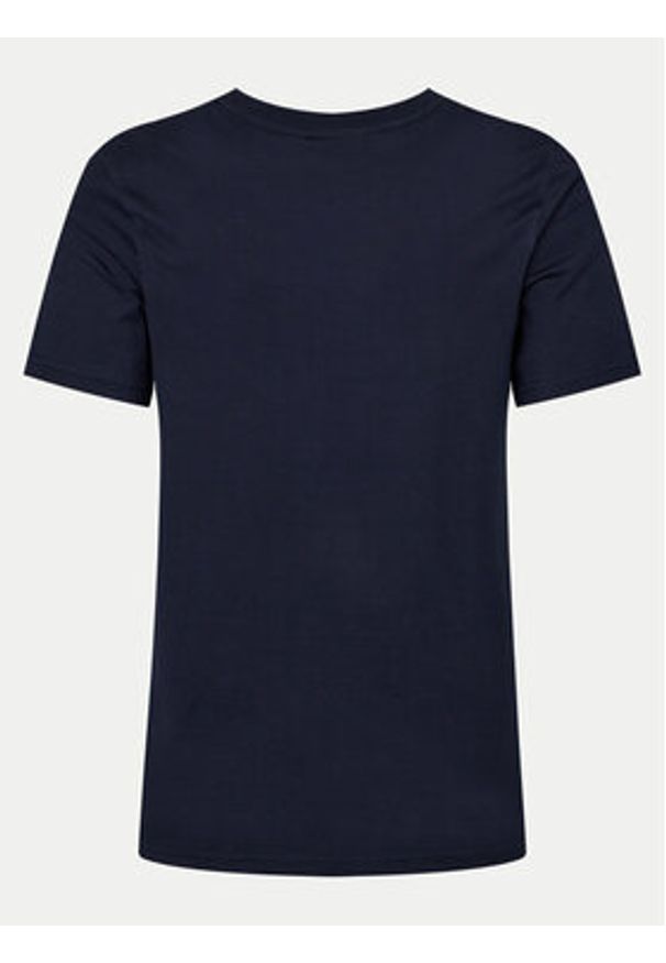 Hunter T-Shirt HARU0006242 Granatowy Regular Fit. Kolor: niebieski. Materiał: bawełna