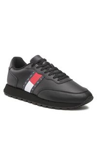 Tommy Jeans Sneakersy Leather Runner Ess EM0EM00898 Czarny. Kolor: czarny. Materiał: skóra #3
