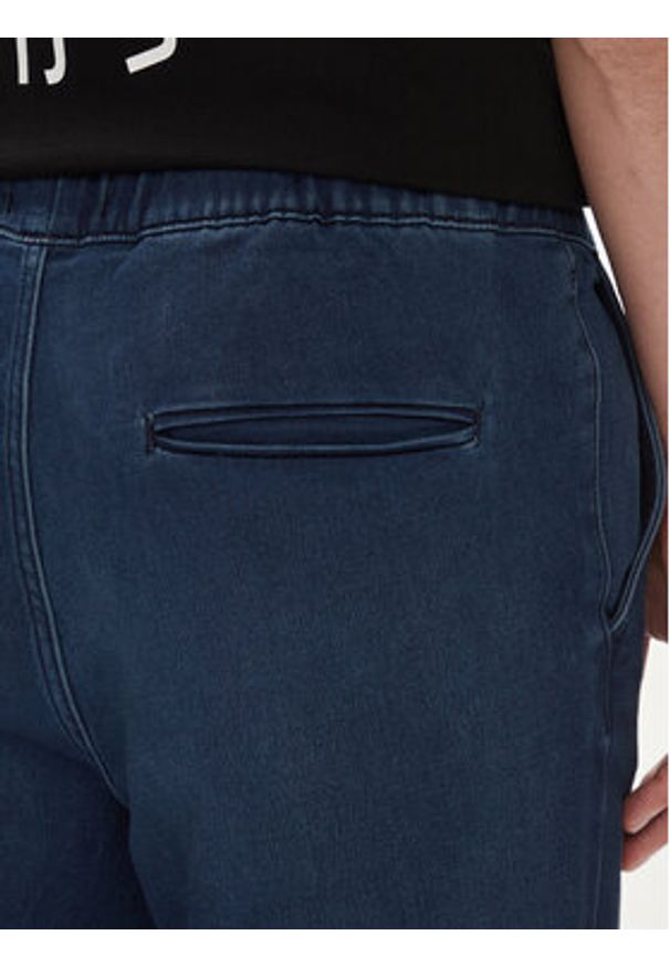 Jack & Jones Joggery Gordon 12249152 Granatowy Tapered Fit. Kolor: niebieski. Materiał: bawełna