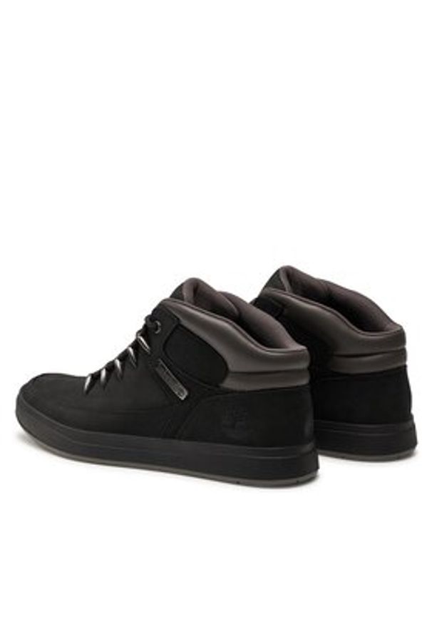 Timberland Sneakersy Davis Square Mid Hiker TB0A1UZK0011 Czarny. Kolor: czarny. Materiał: skóra, nubuk