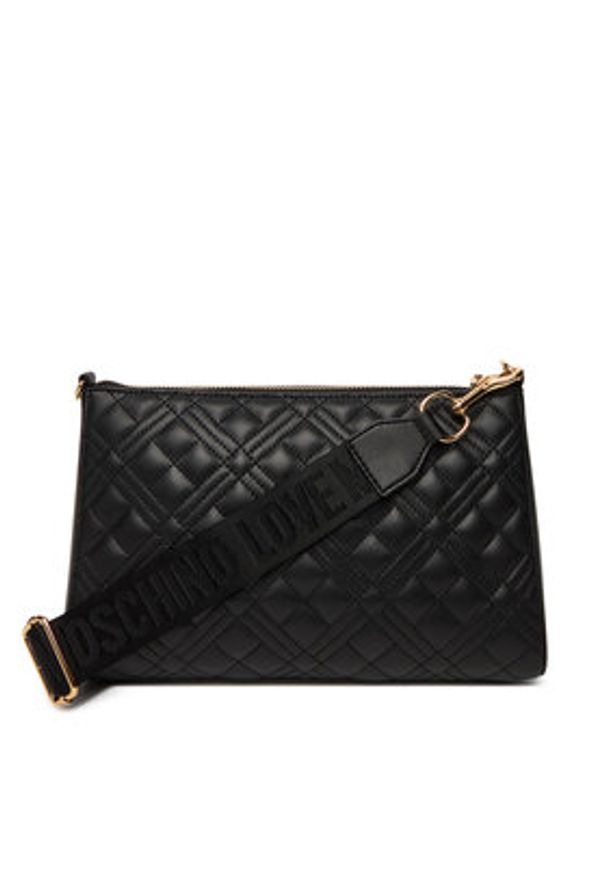 Love Moschino - LOVE MOSCHINO Torebka JC4300PP0MK1200A Czarny. Kolor: czarny. Materiał: skórzane