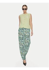 Vero Moda Spodnie materiałowe Menny 10282478 Zielony Wide Leg. Kolor: zielony. Materiał: wiskoza #5