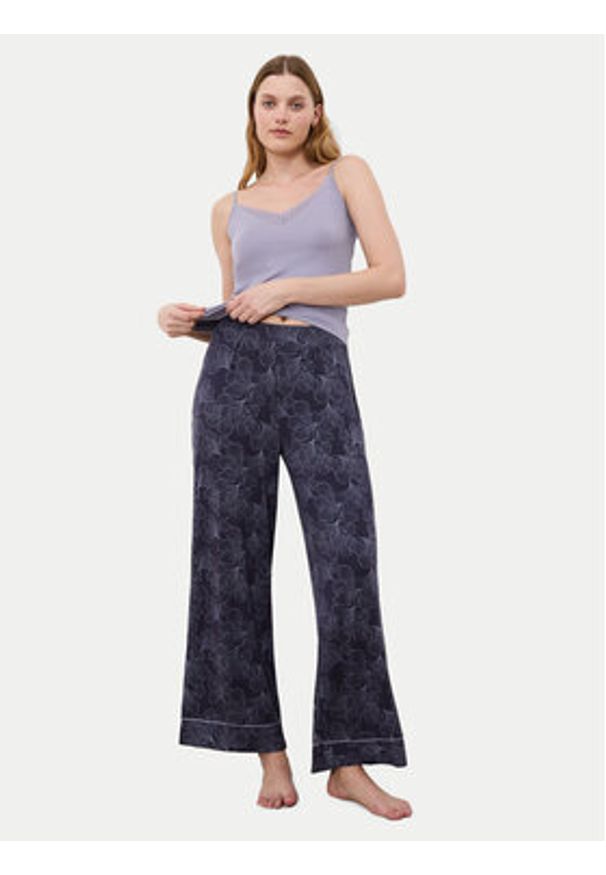 Triumph Spodnie piżamowe Aura Spotlight 10222614 Szary Relaxed Fit. Kolor: szary