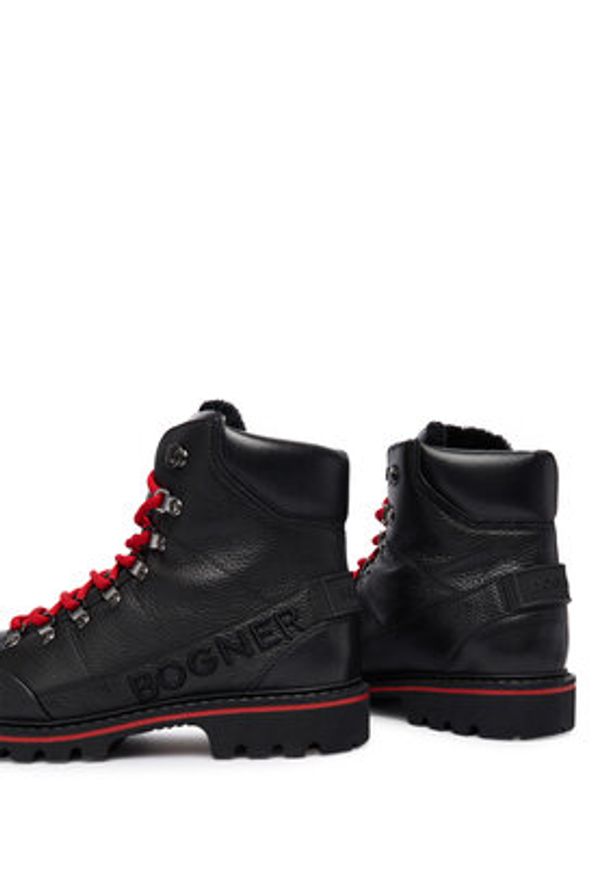 Bogner Trapery Helsinki S 26 12546833 Czarny. Kolor: czarny. Materiał: skóra