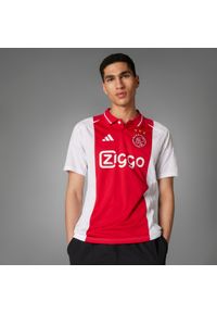 Adidas - Koszulka piłkarska ADIDAS Ajax domowa sezon 24/25. Wzór: paski. Sezon: lato. Sport: piłka nożna #1