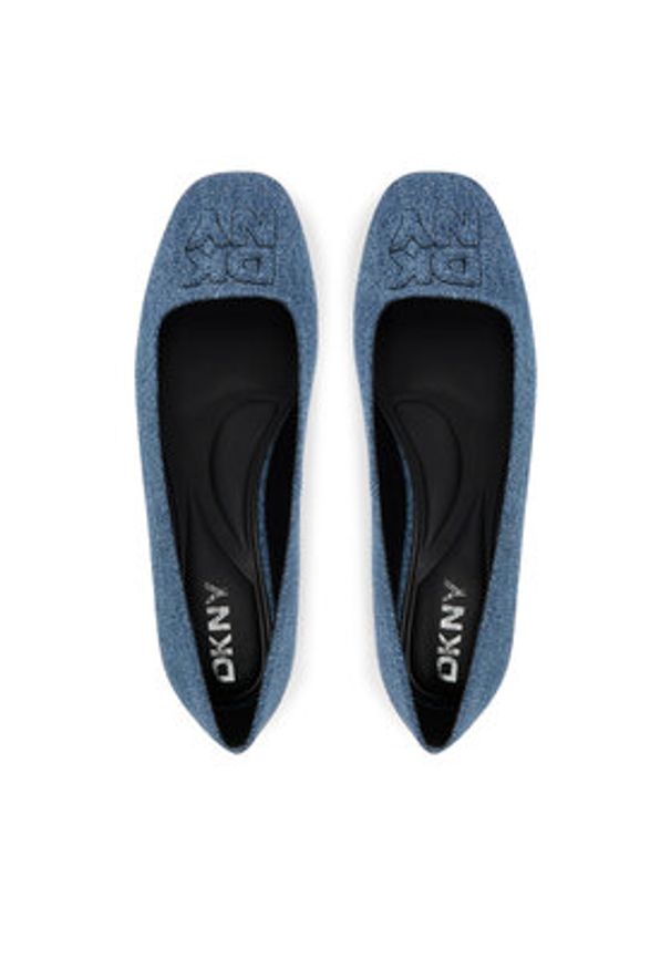 DKNY Baleriny Darianne K3528914 Niebieski. Kolor: niebieski. Materiał: materiał