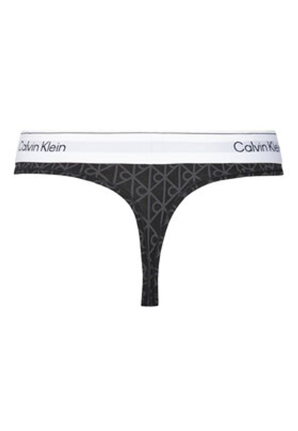 Calvin Klein Underwear Stringi LV00QF8518 Czarny. Kolor: czarny. Materiał: bawełna