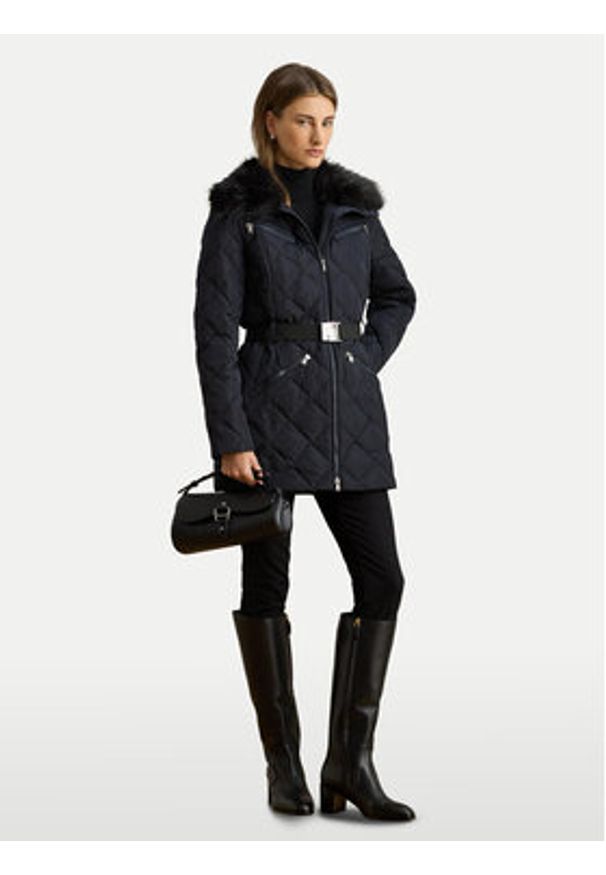 Lauren Ralph Lauren - LAUREN RALPH LAUREN Kurtka puchowa 297P04108001 Granatowy Slim Fit. Kolor: niebieski. Materiał: syntetyk