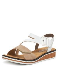 Rieker Sandały CEO-V3660-60 Biały. Kolor: biały. Materiał: materiał #3