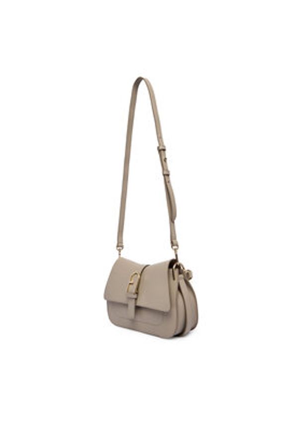 Furla Torebka Flow M WB00996 BX2045 BG 4488S Beżowy. Kolor: beżowy. Materiał: skórzane