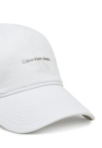 Calvin Klein Jeans Czapka z daszkiem Printed Monologo Cap LV04K5027G Biały. Kolor: biały. Materiał: materiał, bawełna #3