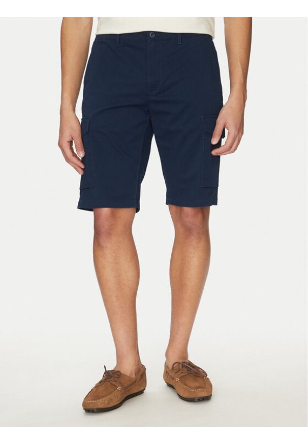 TOMMY HILFIGER - Tommy Hilfiger Szorty materiałowe John MW0MW31244 Granatowy Regular Fit. Kolor: niebieski. Materiał: bawełna
