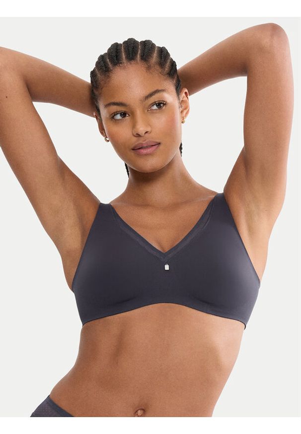 Triumph Biustonosz bezfiszbinowy True Shape Sensation 10218244 Granatowy. Kolor: niebieski. Materiał: syntetyk