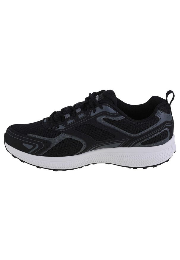skechers - Buty do biegania męskie Skechers Go Run Consistent. Kolor: biały, wielokolorowy, czarny. Materiał: materiał, syntetyk. Szerokość cholewki: normalna. Sport: bieganie