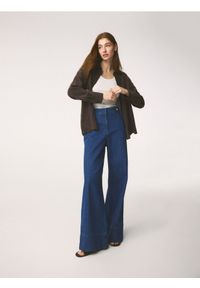 Reserved - Jeansy wide leg - niebieski. Kolor: niebieski #1