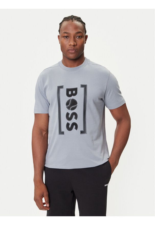 BOSS T-Shirt Iconic TL 50543905 Szary Relaxed Fit. Kolor: szary. Materiał: bawełna