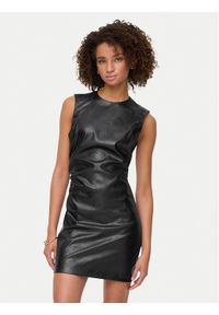 only - ONLY Sukienka z imitacji skóry Mone 15360231 Czarny Slim Fit. Kolor: czarny. Materiał: skóra #1