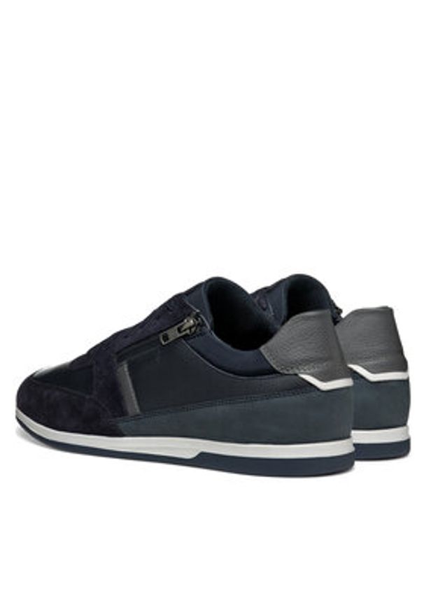Geox Sneakersy U Renan U554GA 02285 C4002 Granatowy. Kolor: niebieski. Materiał: skóra, zamsz
