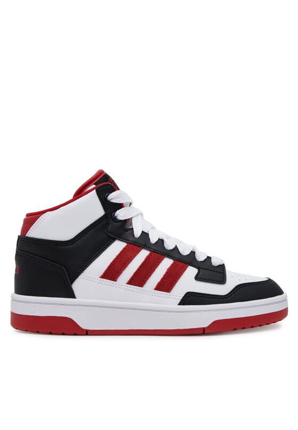 Adidas - adidas Sneakersy Rapid Court Mid JR3180 Biały. Kolor: biały. Materiał: skóra