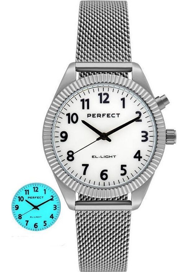 Zegarek Perfect EL003F-01 damski klasyczny podświetlany .. Styl: klasyczny