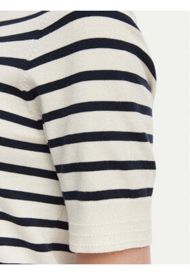 TOMMY HILFIGER - Tommy Hilfiger Sweter WW0WW49705 Biały Slim Fit. Kolor: biały. Materiał: bawełna