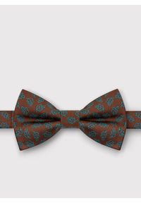 Pako Lorente - PAKO LORENTE – Brązowa mucha męska we wzorki. Kolor: brązowy. Materiał: poliester. Styl: elegancki #1