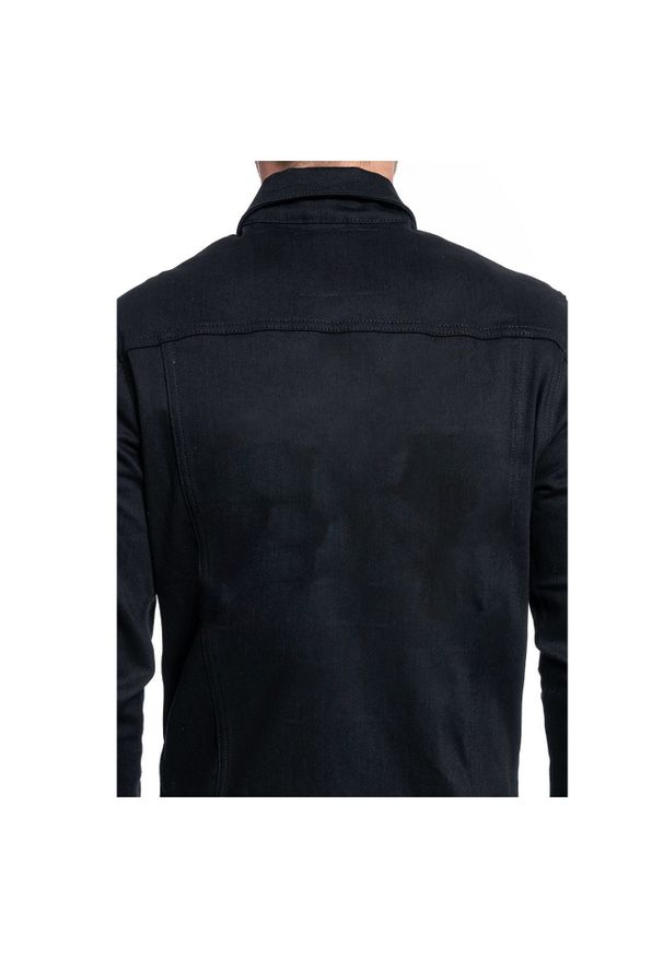 Jack & Jones - JACK & JONES JJIROYAL OVERSHIRT R211 BLACK DENIM 12155119. Materiał: denim