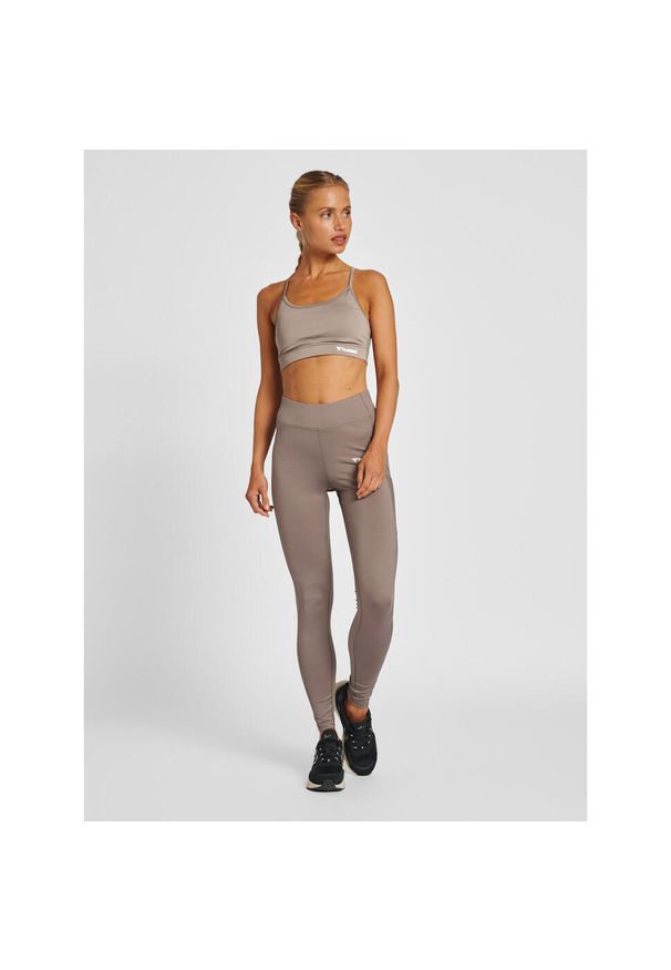 Damskie legginsy mid-rise Hummel MT Chipo. Kolor: szary, zielony, wielokolorowy. Sport: fitness