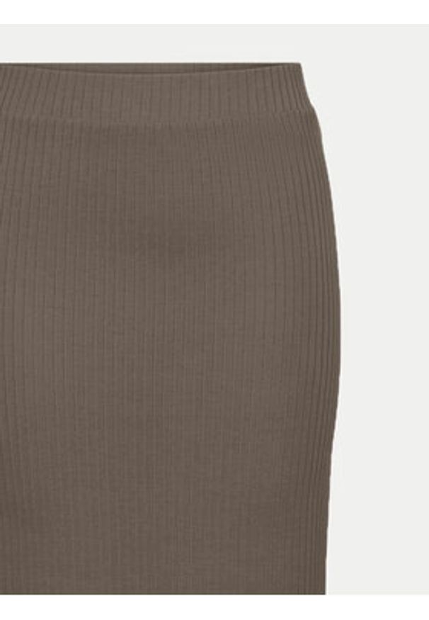 Pieces Spódnica ołówkowa 17101527 Brązowy Slim Fit. Kolor: brązowy. Materiał: syntetyk, wiskoza
