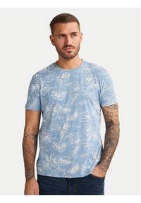 Petrol Industries T-Shirt M-1050-TSR623 Błękitny Regular Fit. Kolor: niebieski. Materiał: bawełna #1