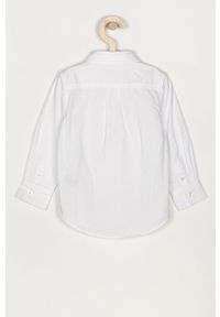 GAP - Koszula dziecięca 74-110 cm. Okazja: na co dzień. Kolor: biały. Materiał: tkanina, bawełna. Długość rękawa: długi rękaw. Długość: długie. Wzór: gładki, aplikacja. Styl: elegancki, casual #2