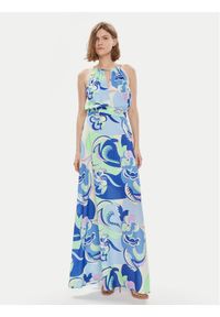 Gaudi Sukienka letnia 411FD15019 Niebieski Regular Fit. Kolor: niebieski. Materiał: syntetyk. Sezon: lato #1
