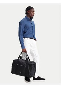 Calvin Klein Torba Sleek Nylon Weekender Bag LV04D3043G Czarny. Kolor: czarny. Materiał: materiał #3