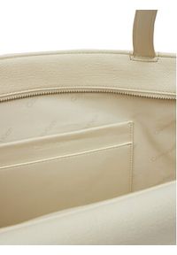 Calvin Klein Torebka Ck Medium Shopper_Tex K60K613178 Biały. Kolor: biały. Materiał: skórzane #4
