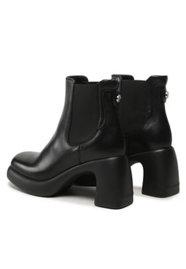 Karl Lagerfeld - KARL LAGERFELD Botki KL33840 Czarny. Kolor: czarny. Materiał: skóra