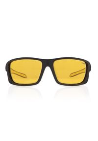 OPC - Okulary ochronne SPORT EVEREST Matt Black Ultra Light Yellow CAT.1 + ETUI. Kolor: wielokolorowy, czarny, żółty