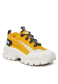 CATerpillar Sneakersy Intruder P111294 Żółty. Kolor: żółty. Materiał: skóra