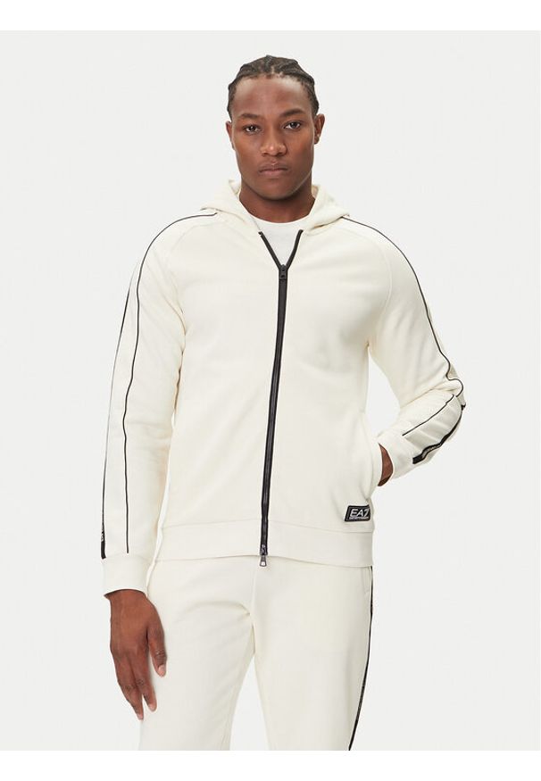 EA7 Emporio Armani Bluza 7M000973 AF10377 U1105 Beżowy Regular Fit. Kolor: beżowy. Materiał: bawełna