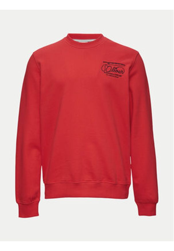 s.Oliver Bluza 2153489 Czerwony Regular Fit. Kolor: czerwony. Materiał: bawełna