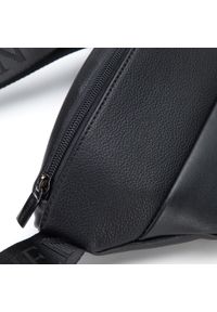 Wittchen - Męska torebka nerka minimalistyczna czarna. Kolor: czarny. Materiał: skóra ekologiczna #2
