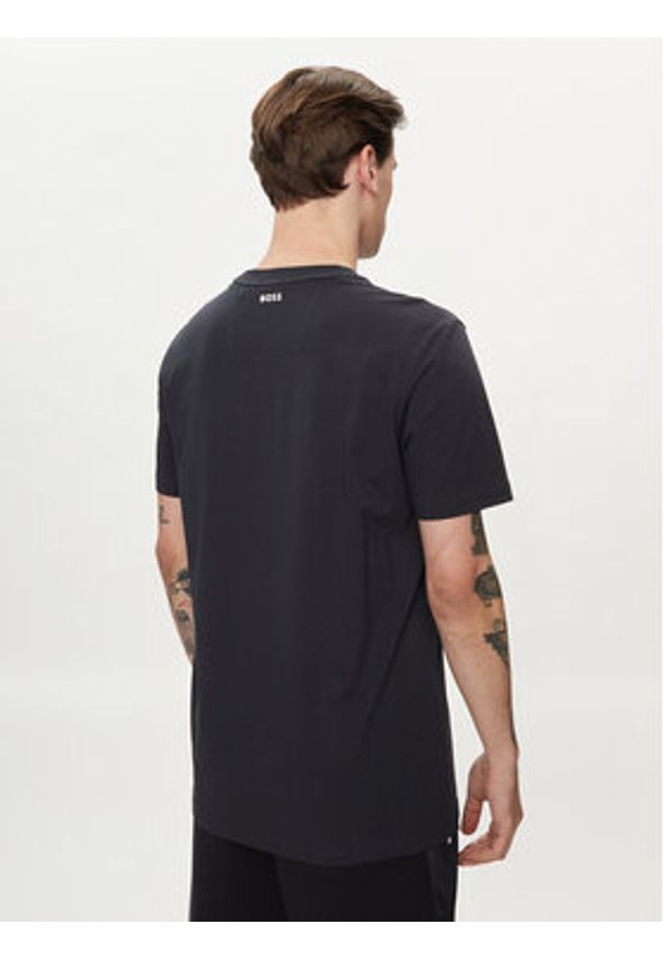 BOSS - Boss T-Shirt 50513010 Granatowy Regular Fit. Kolor: niebieski. Materiał: bawełna