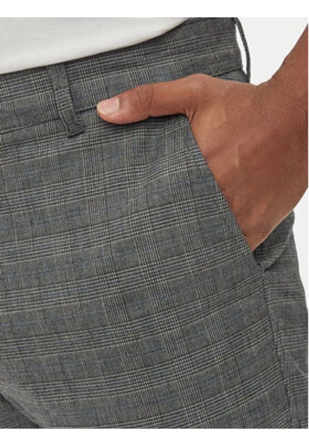 Hechter Paris Chinosy 25855 142391 Szary Modern Fit. Kolor: szary. Materiał: bawełna