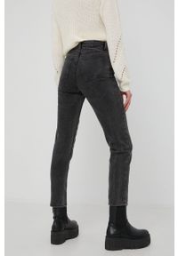 only - Only jeansy damskie high waist. Stan: podwyższony. Kolor: szary
